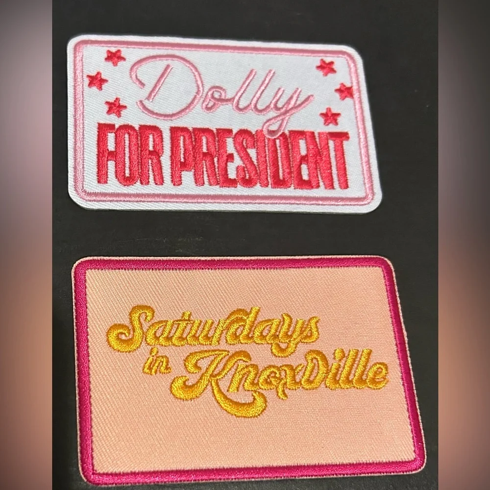 IRON ON PATCHES NEW DOLLY WESTERN (SET OF 2) - Picture 2 of 2